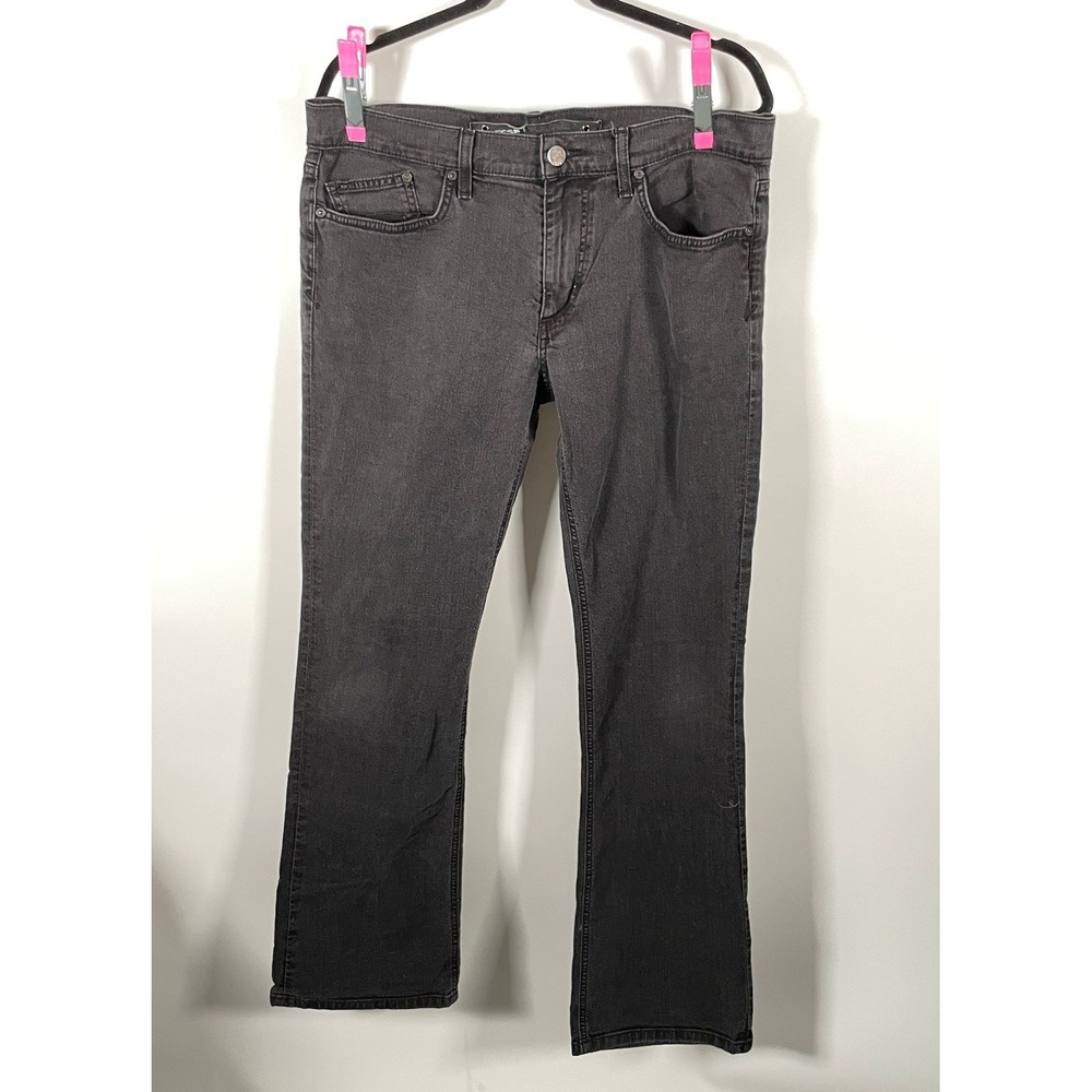 Joes Jeans Mens Rocker Slim Fit Faded Black Denim Pants Size 34 Desmond Wash
